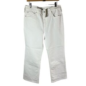 J.Crew Slim Demi-Boot Jean White Wash Size 30P